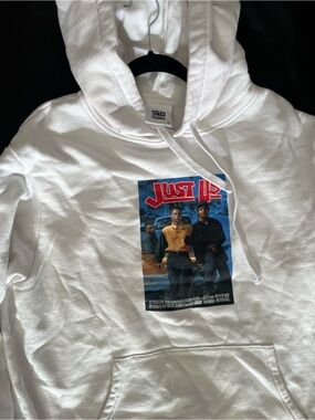Kith White Hoodie with Black Label Detail